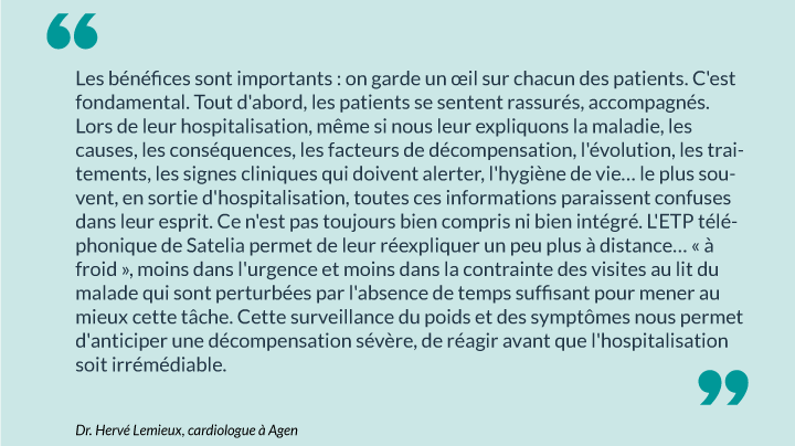 Citation du Dr. Hervé Lemieux, cardiologue à Agen